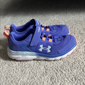 Under Armour Kids' Purple and Orange Sneakers